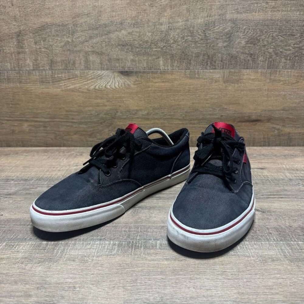 Vans Winston Black Canvas Skate Shoes Men's Size 11.5